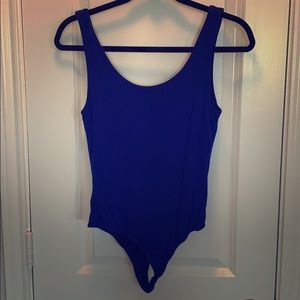 SHINESTAR ROYAL BLUE TANK STYLE BODYSUIT